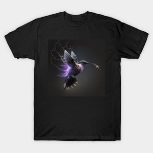 Fantasy Hummingbird and Lightning T-Shirt